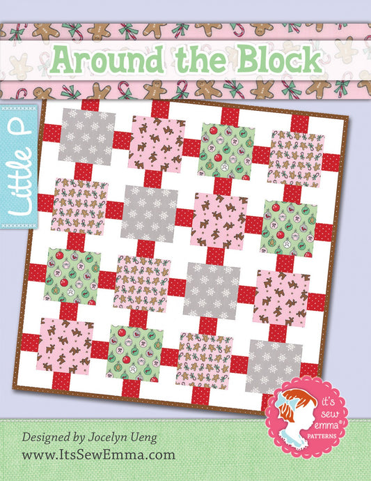 Around the Block Quilt Pattern by It’s Sew Emma