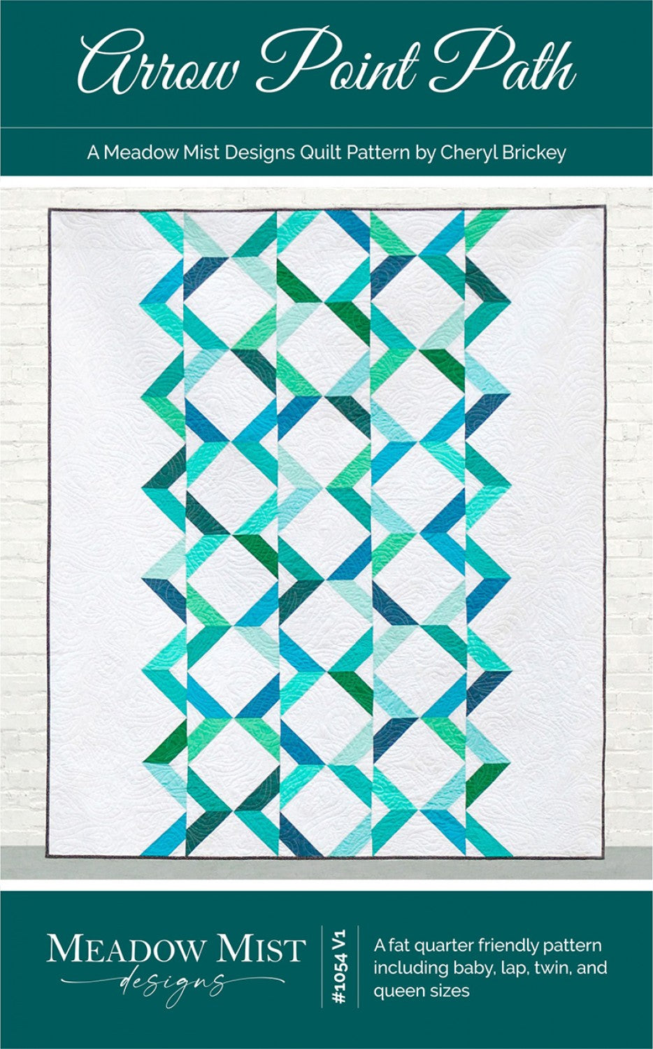 Arrow Point Path Quilt Pattern by Meadow Mist Designs