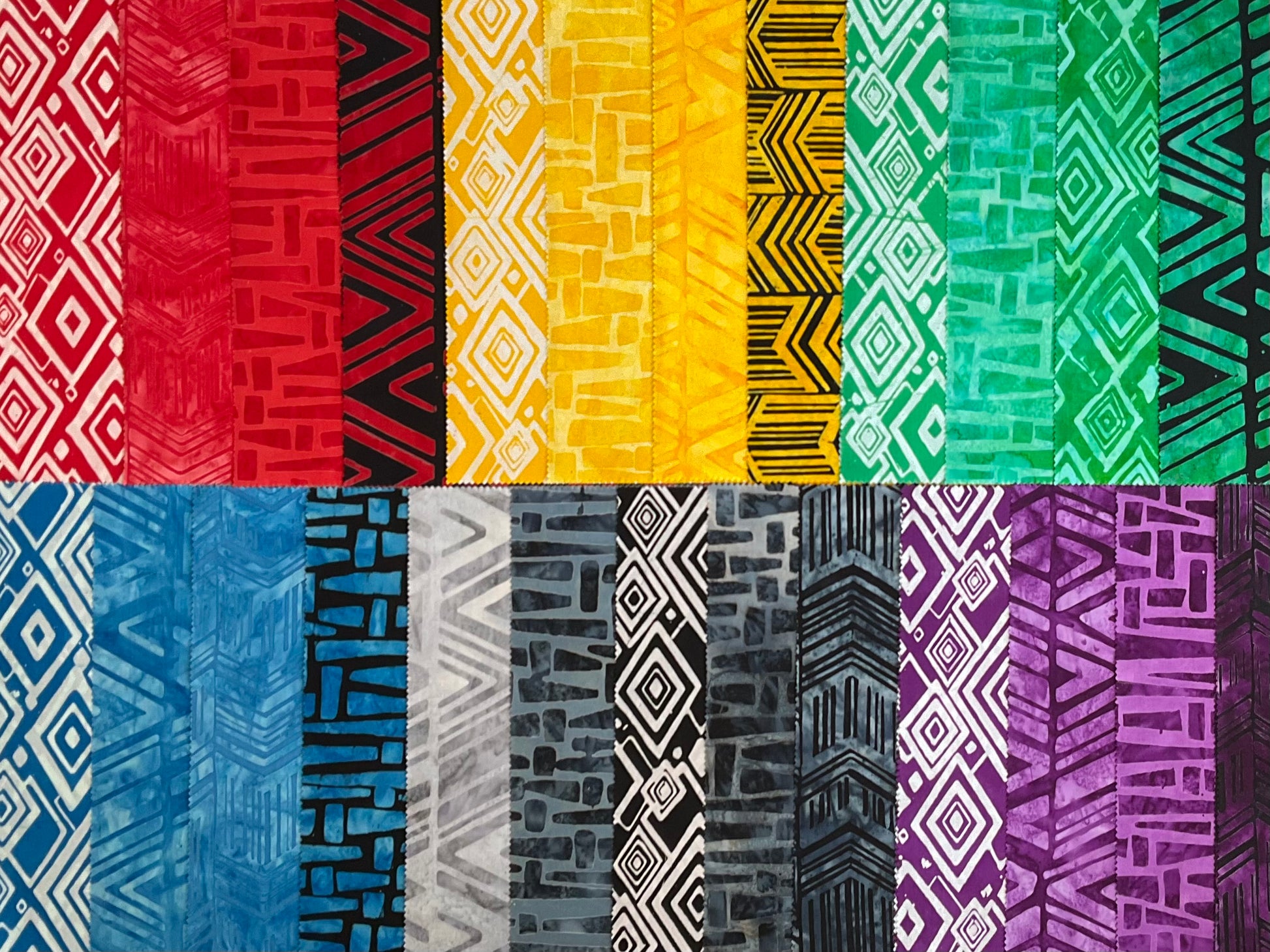 Artisan Batiks: Geo Brights by Lunn Studios : Layer Cake