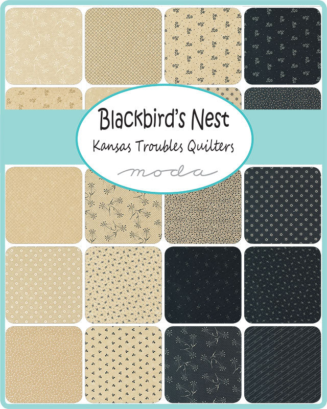 Blackbirds Nest par Kansas Troubles Quilters : Pack de charmes