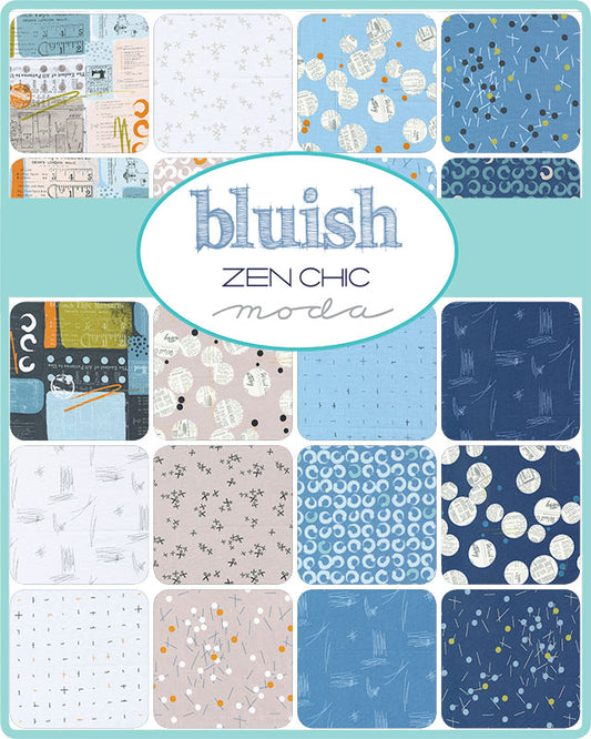 Bluish by Zen Chic : Mini Charm Pack