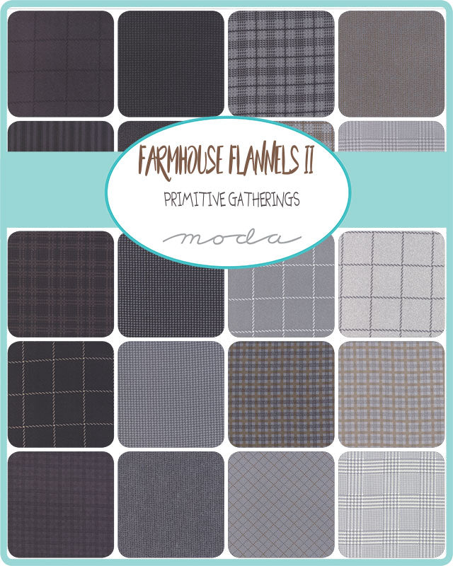 Farmhouse Flannels III by Primitive Gatherings: Charm Pack