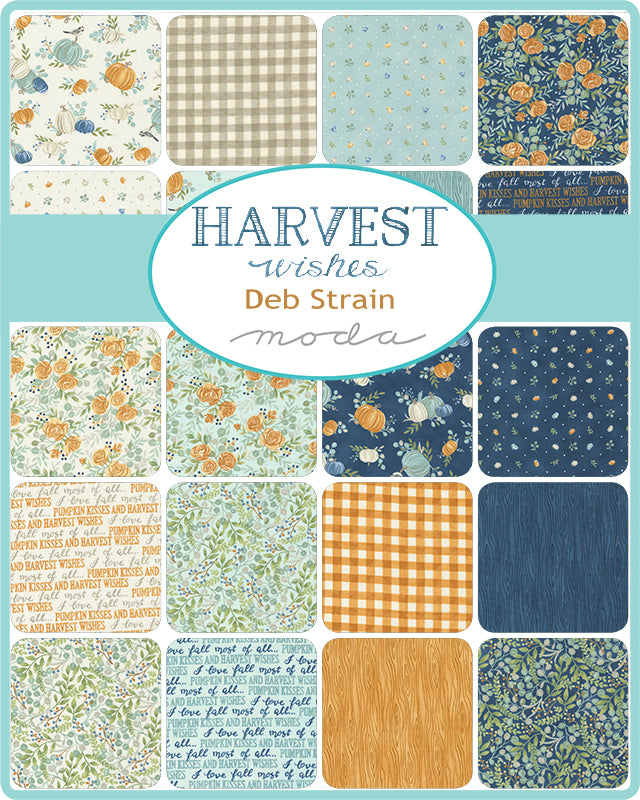 Harvest Wishes by Deb Strain - Fall Gingham - Light Pumpkin 56065 18