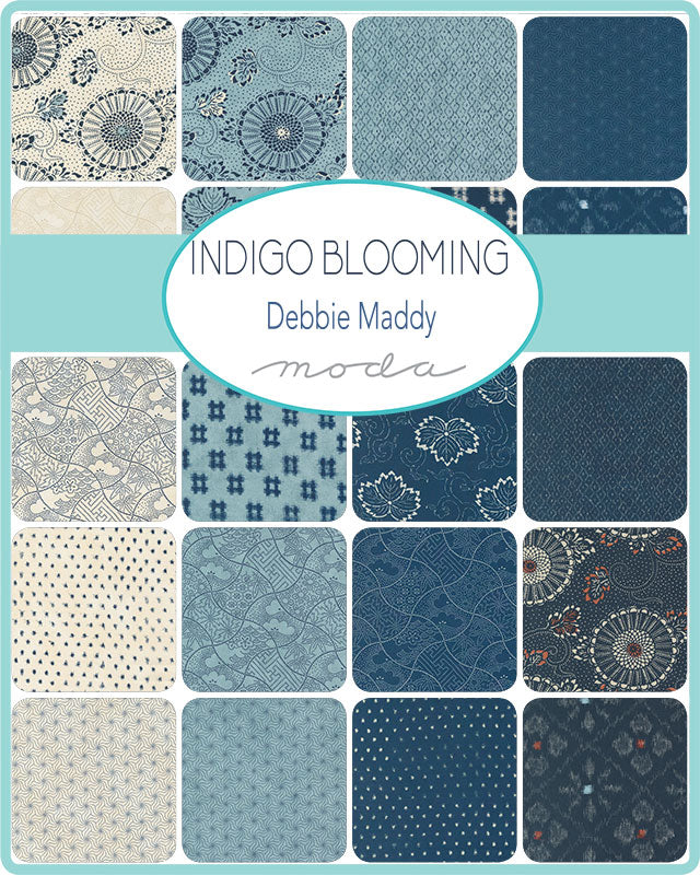 Indigo Blooming par Debbie Maddy : Mini Pack de Charmes