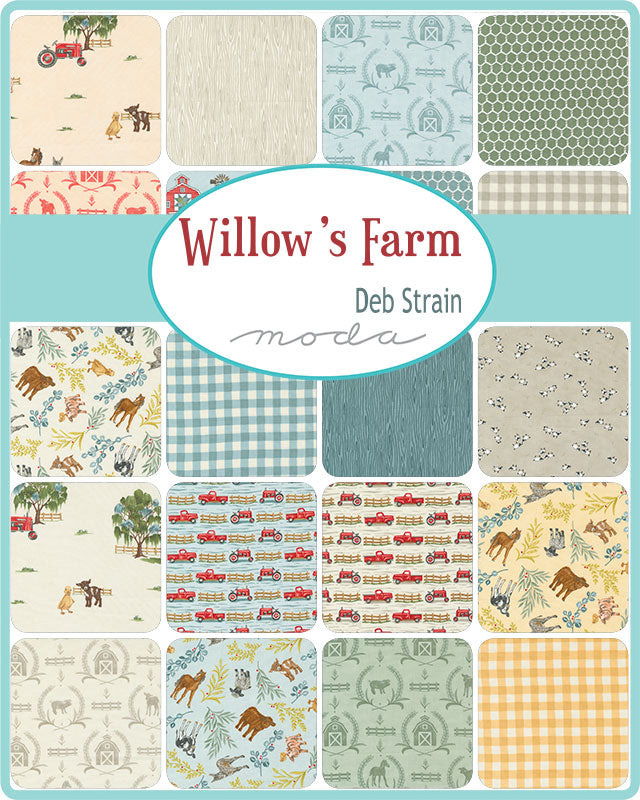 Willows Farm by Deb Strain : Willows Farm Panel 24" x 44" 56109 11 (Estimated Ship Date Aug. 2024)