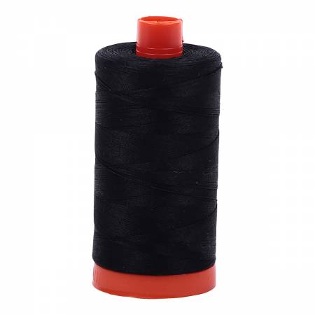 Aurifil: Mako Cotton Thread Solid Black # A1050-2692
