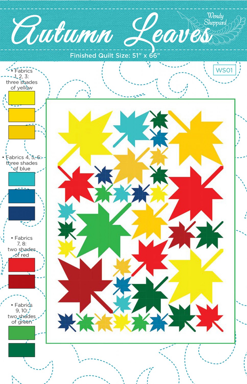 Autumn Leaves Quilt Pattern by Wendy Sheppard