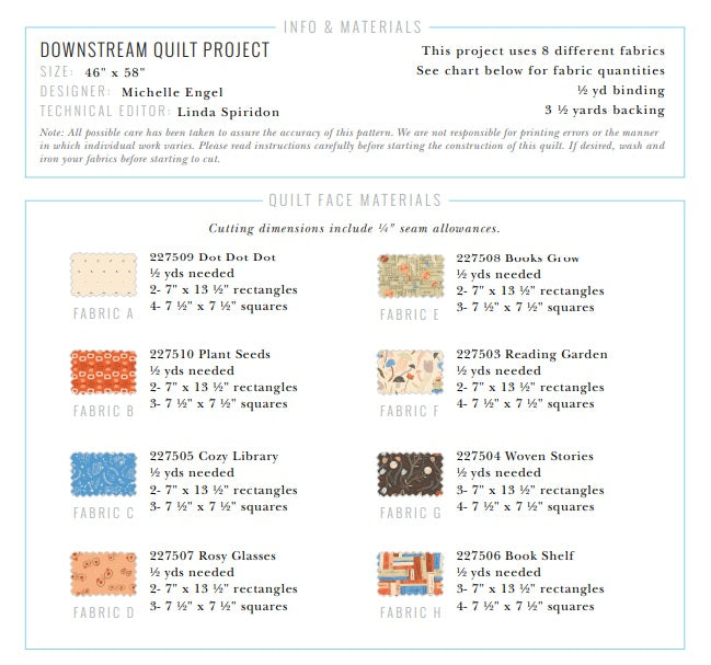 Autumn Walk by Emily Taylor : Downstream Quilt Kit