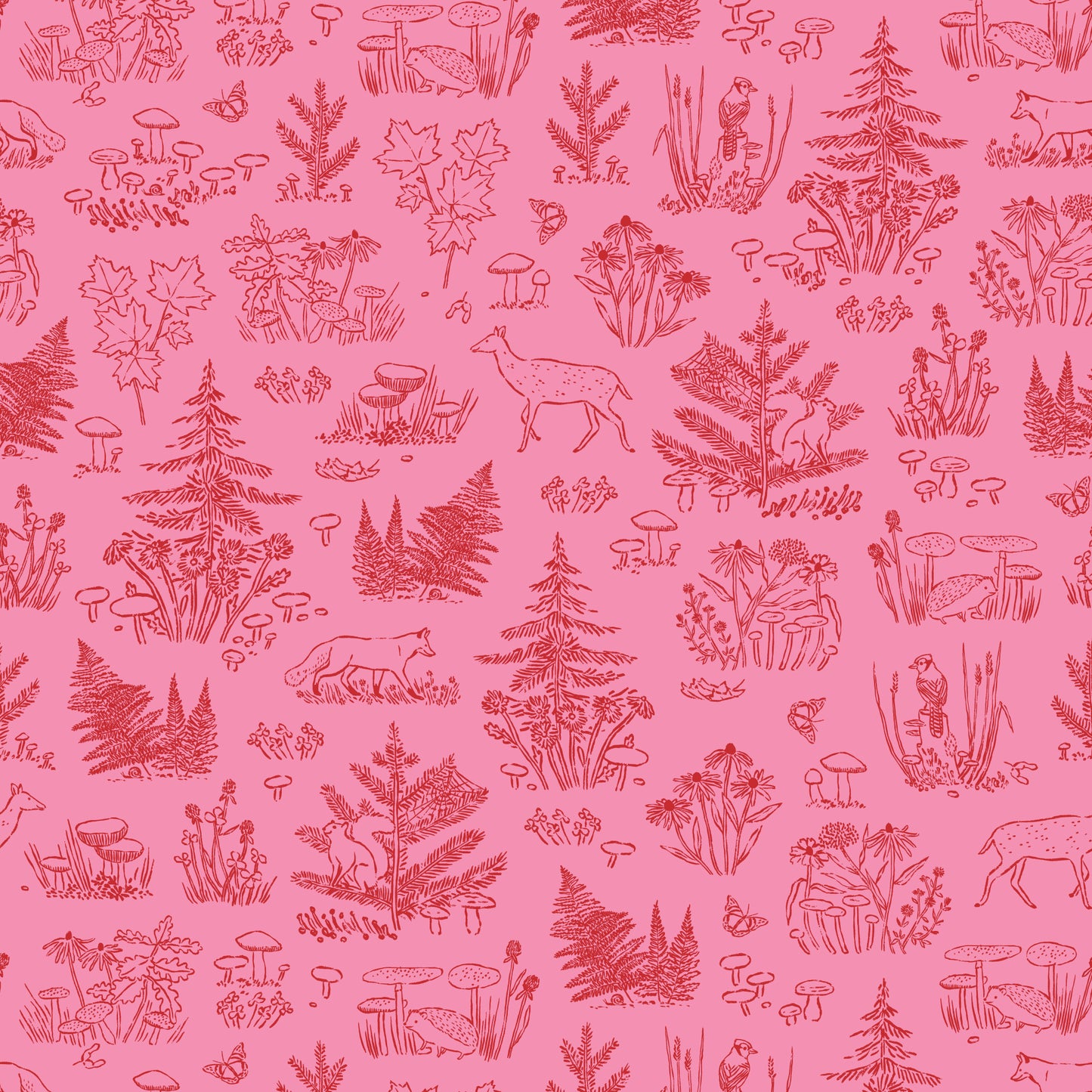 Autumn Walk by Emily Taylor: Forest Toile 227622