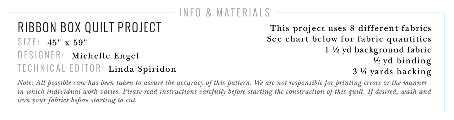 Autumn Walk by Emily Taylor: Ribbon Box Quilt Kit