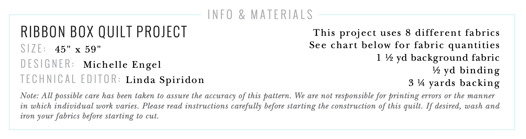 Autumn Walk by Emily Taylor: Ribbon Box Quilt Kit