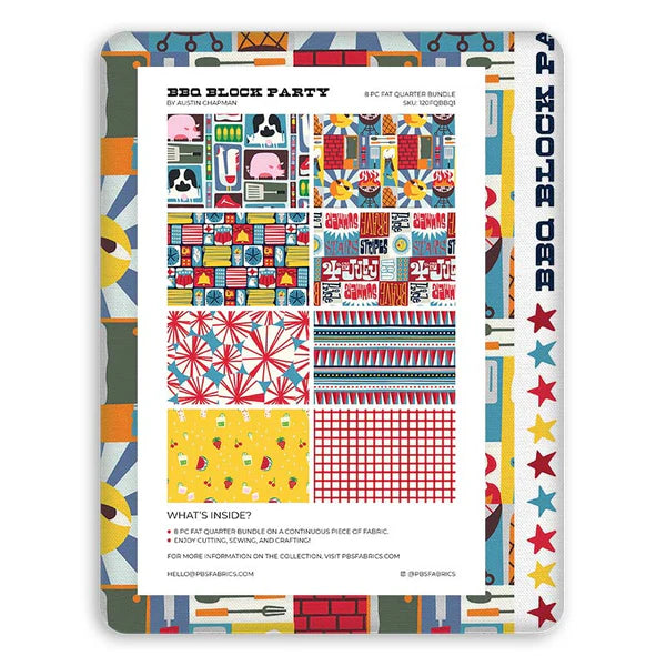 BBQ Block Party by Austin Chapman : Flat Fat Stack 8 PC 120FQBBQ1
