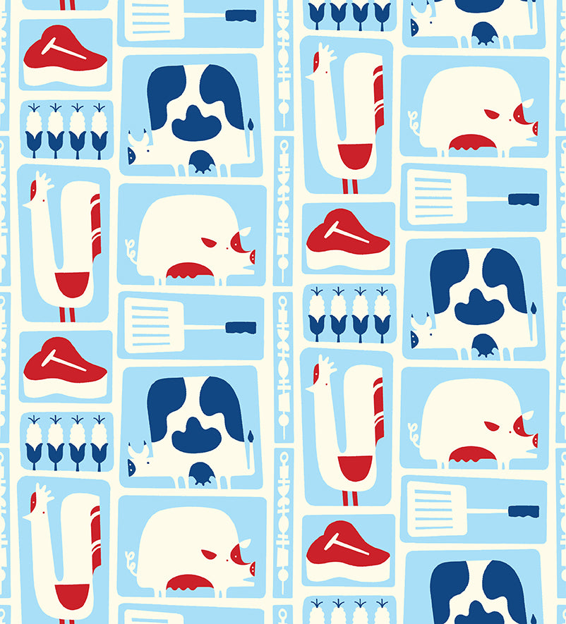 BBQ Block Party by Austin Chapman : Flat Fat Stack 8 PC 120FQBBQ2