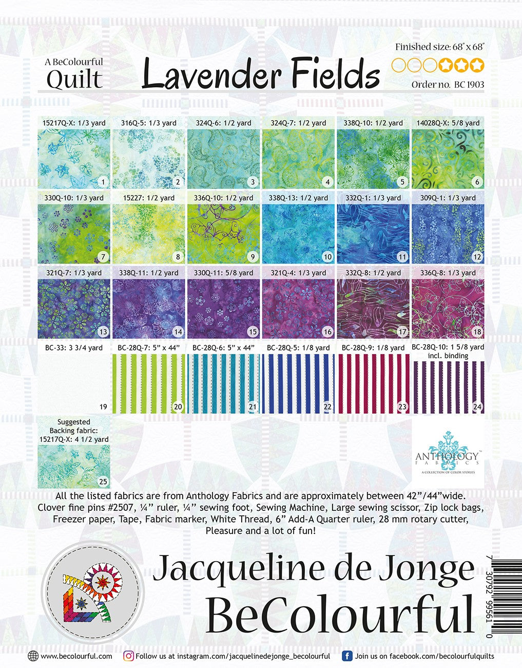 Lavender Fields # BC1903- Special Order