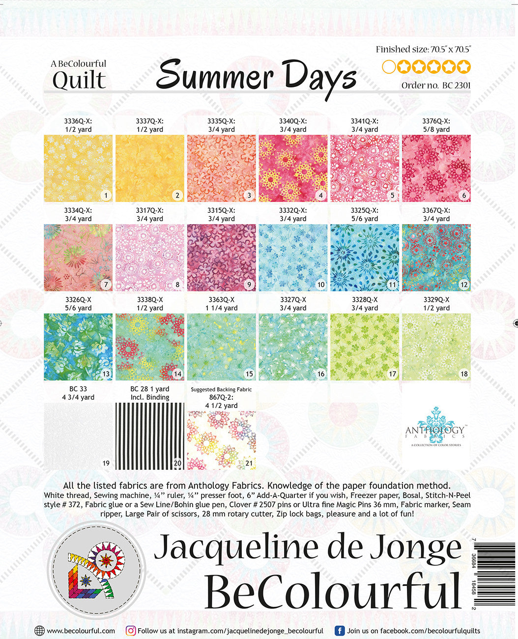 Summer Days # BC2301- Special Order