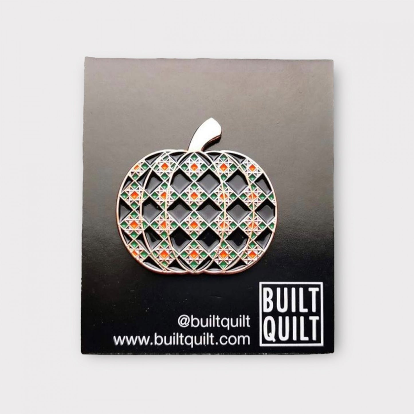 Quilt Pumpkin Enamel Pin # BQ-EP06- Special Order