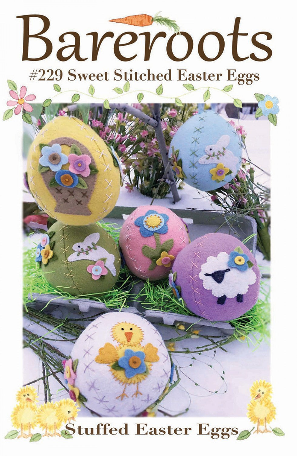 Sweet Stitched Easter Eggs Wool Felt & Floss Kit # BR229K (Includes Pattern) - Special Order