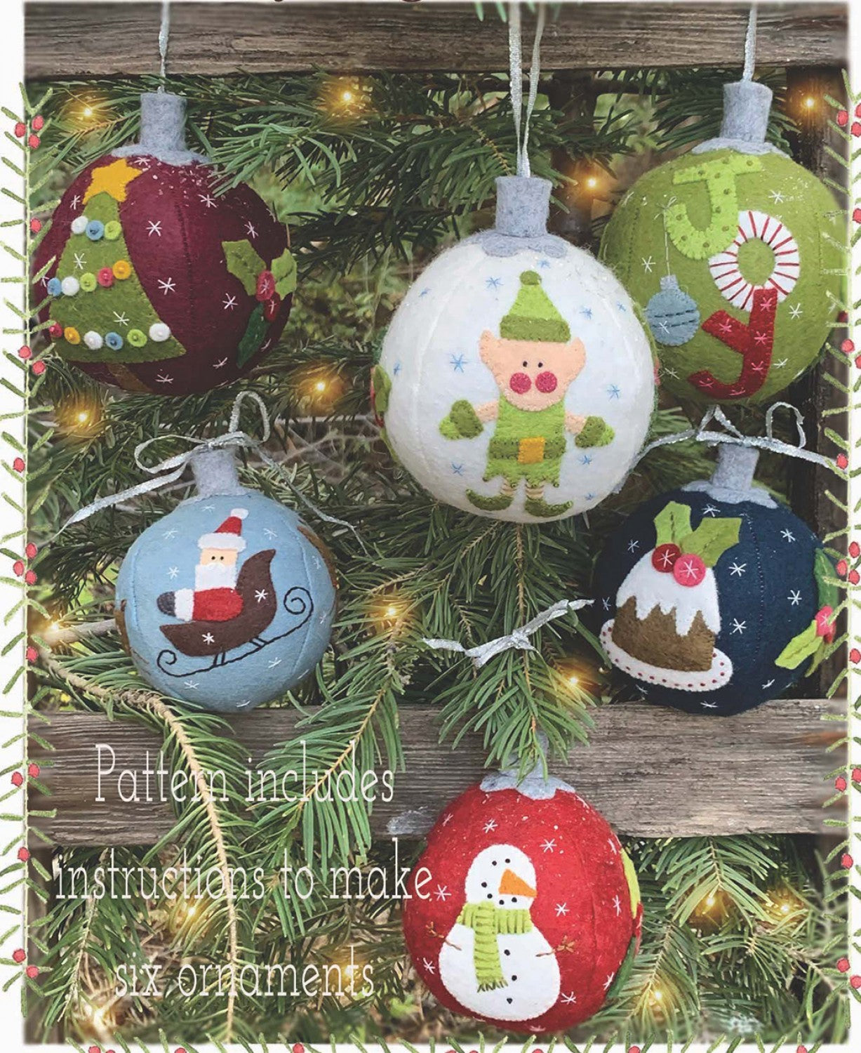 Everything Nice Ornament Wool Felt & Floss Kit # BR233K (Includes Pattern) - Special Order