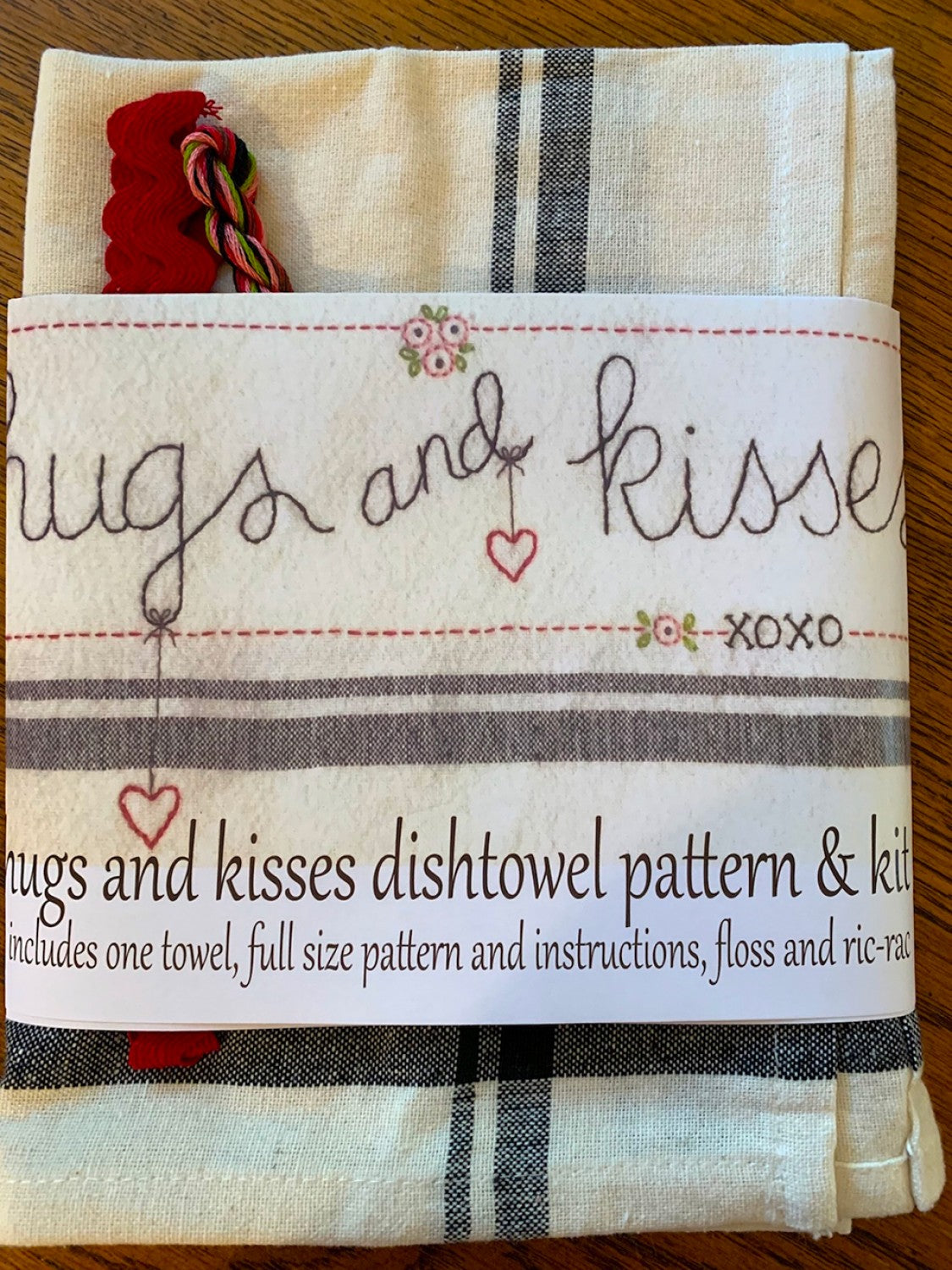 Hugs and Kisses Dishtowel Kit # BR251K - Special Order