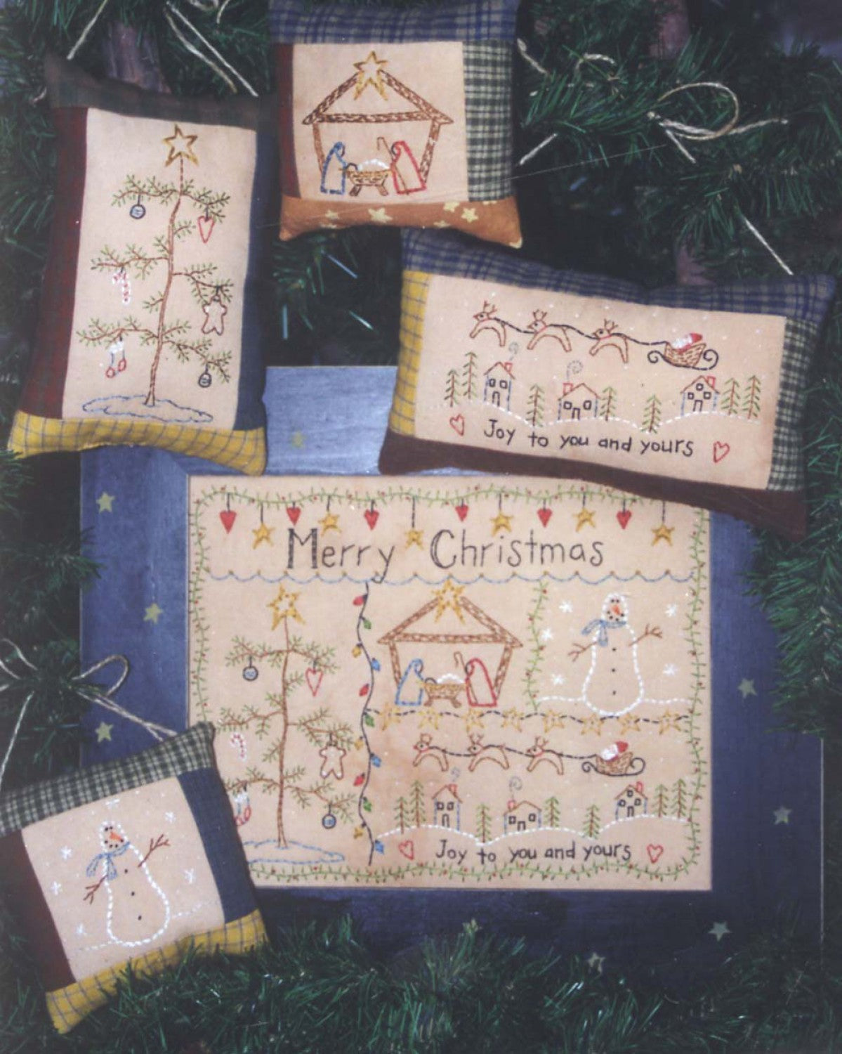 Merry Christmas Stitchery # BR32-  Special Order