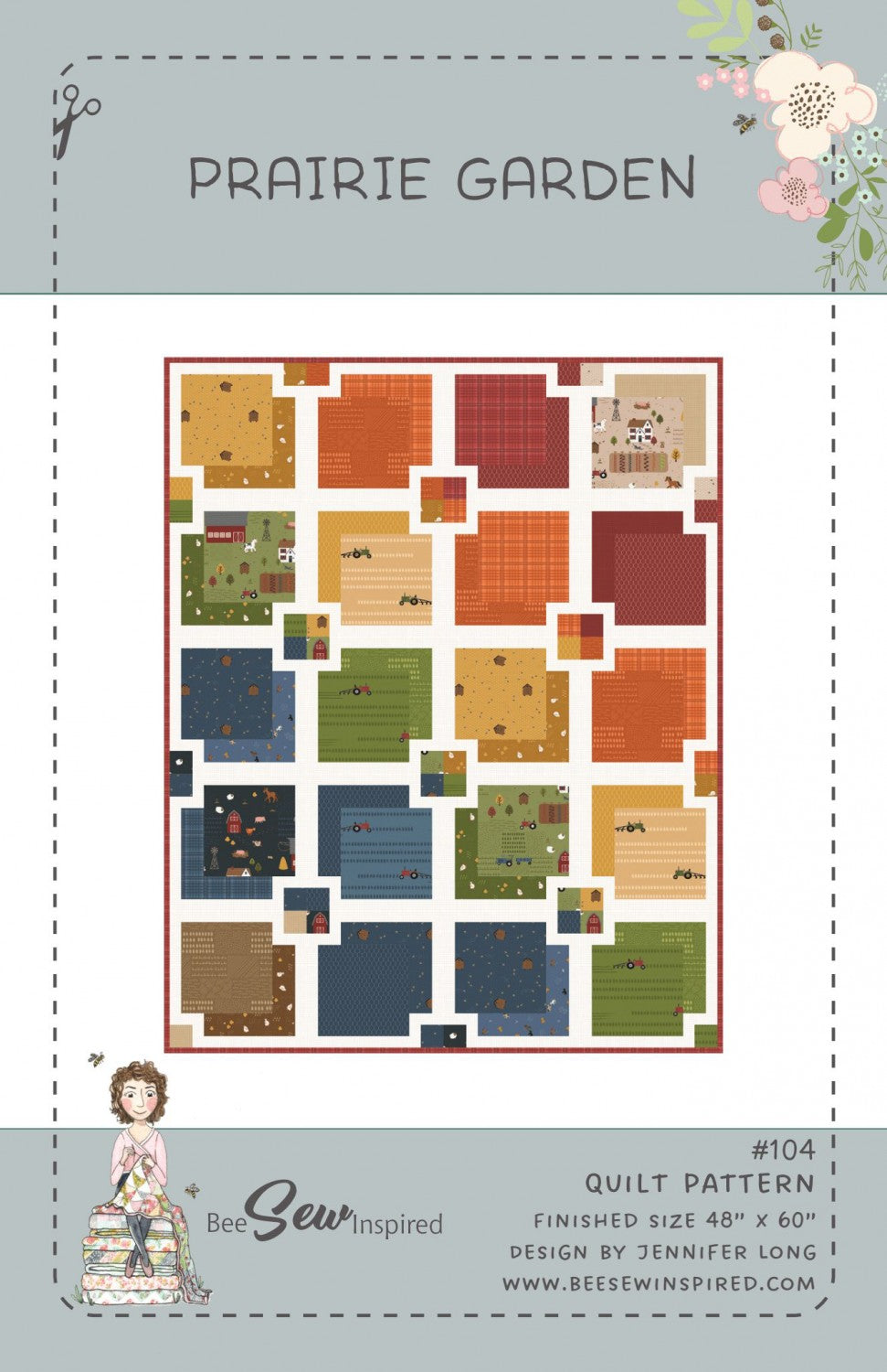 Prairie Garden Country Life Quilt Pattern # BSI104 - Special Order