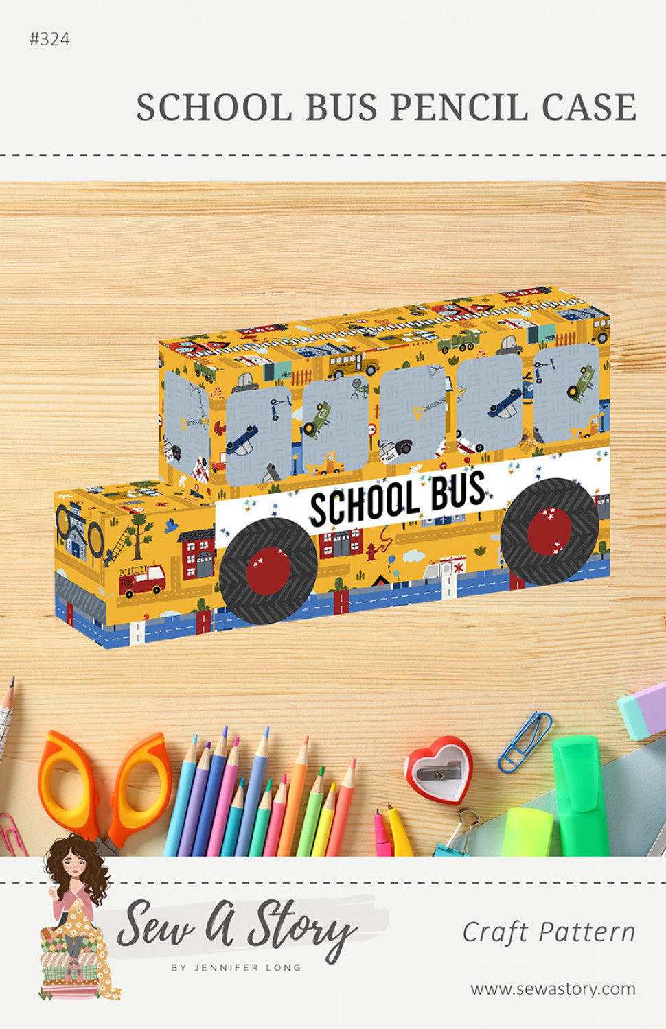 School Bus Pencil Case # BSI324 - Special Order