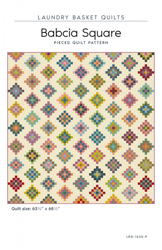 Babcia Square Quilt Pattern by Laundry Basket Quilts
