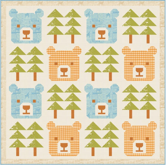 Baby Bear Quilt Pattern by Stacy Iest Hsu