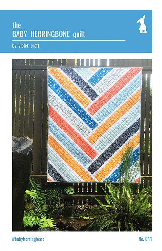 Baby Herringbone Quilt Pattern by Violet Craft