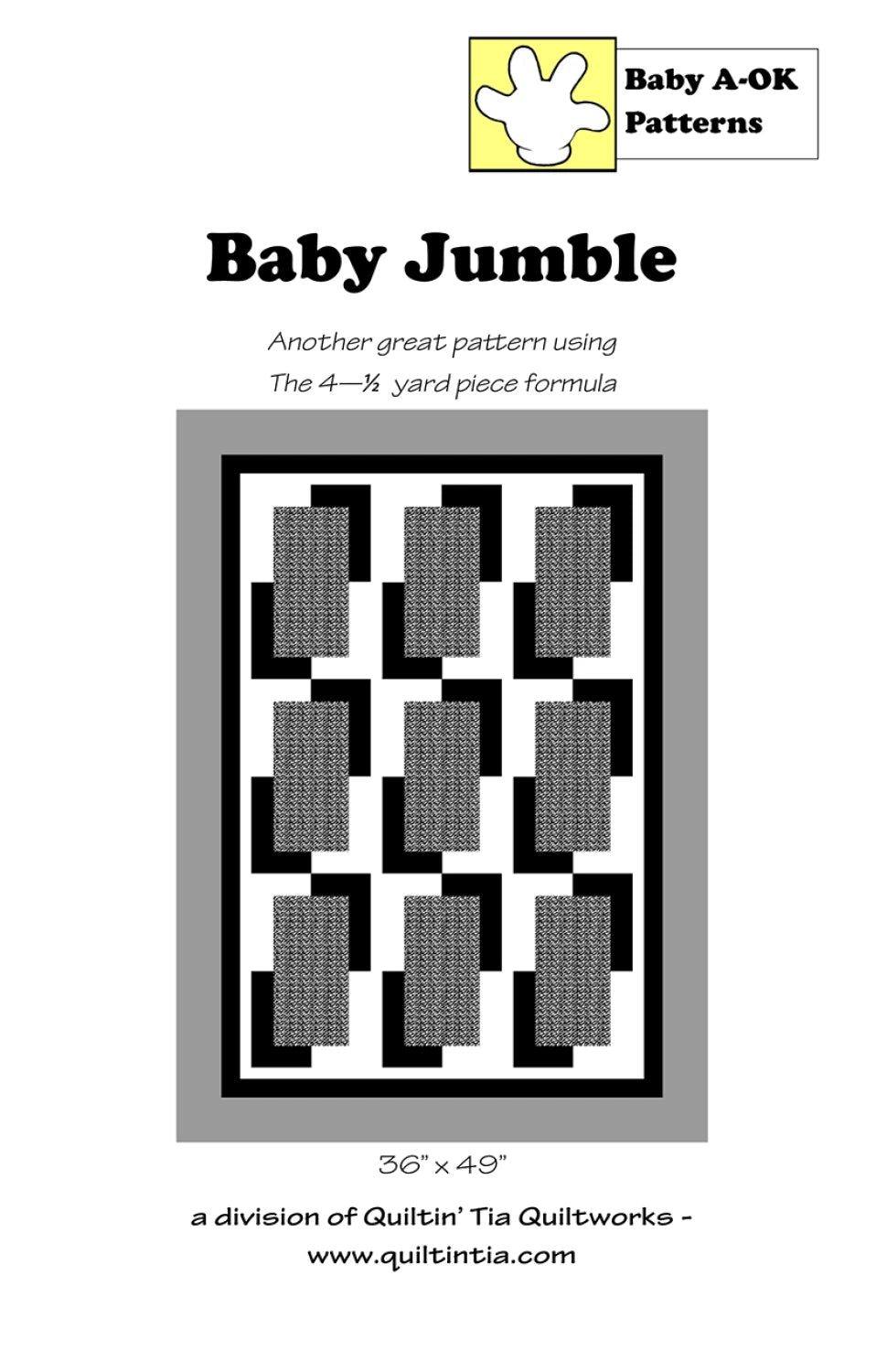 Baby Jumble Quilt Pattern by Quiltin’ Tia
