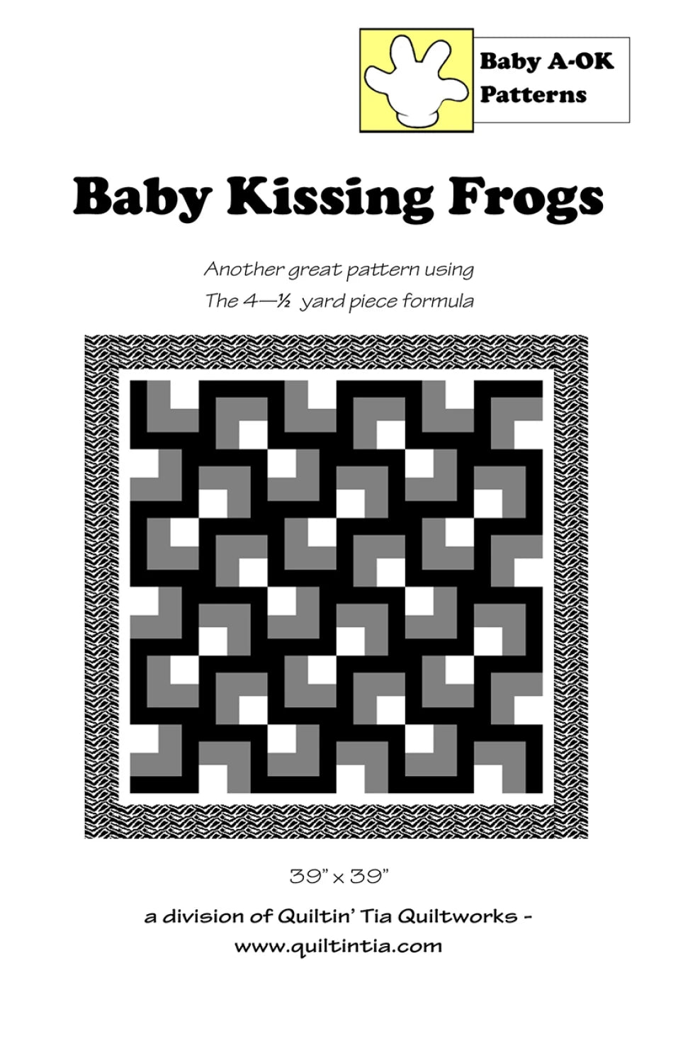 Baby Kissing Frogs Quilt Pattern by Quiltin’ Tia