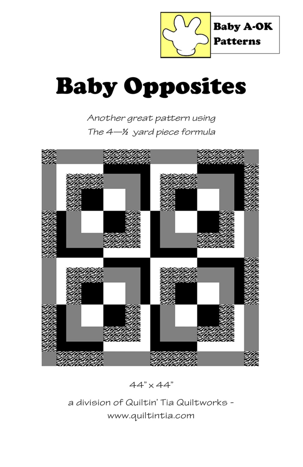 Baby Opposites Quilt Pattern by Quiltin’ Tia