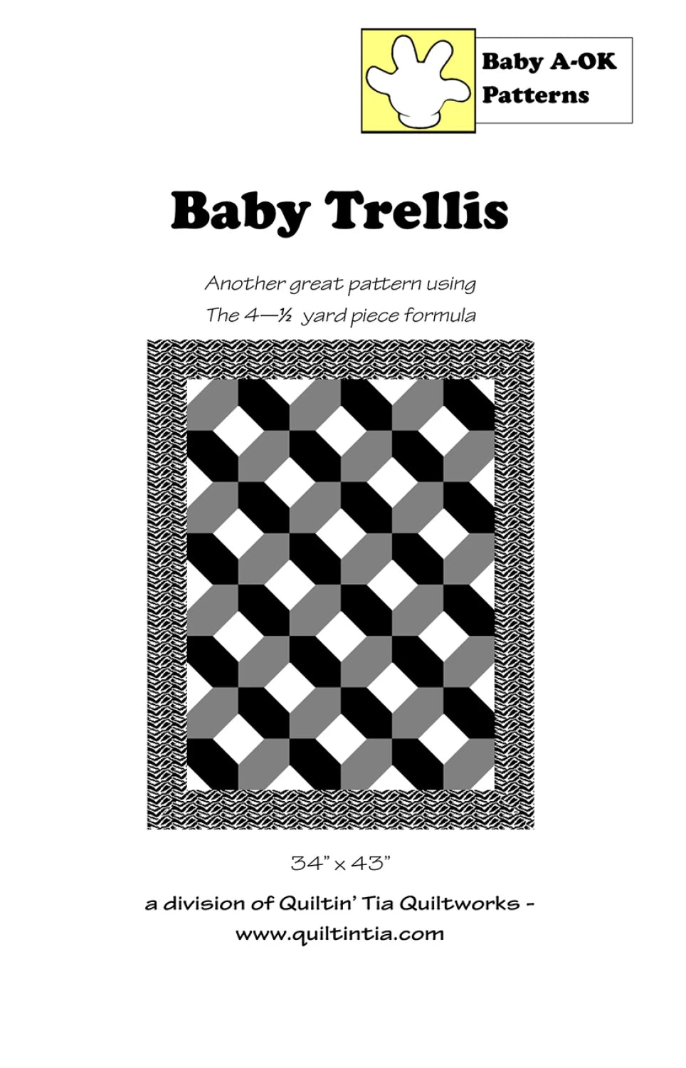 Baby Trellis Quilt Pattern by Quiltin’ Tia