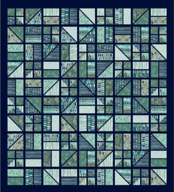 Backslash Quilt Pattern by Robin Pickens
