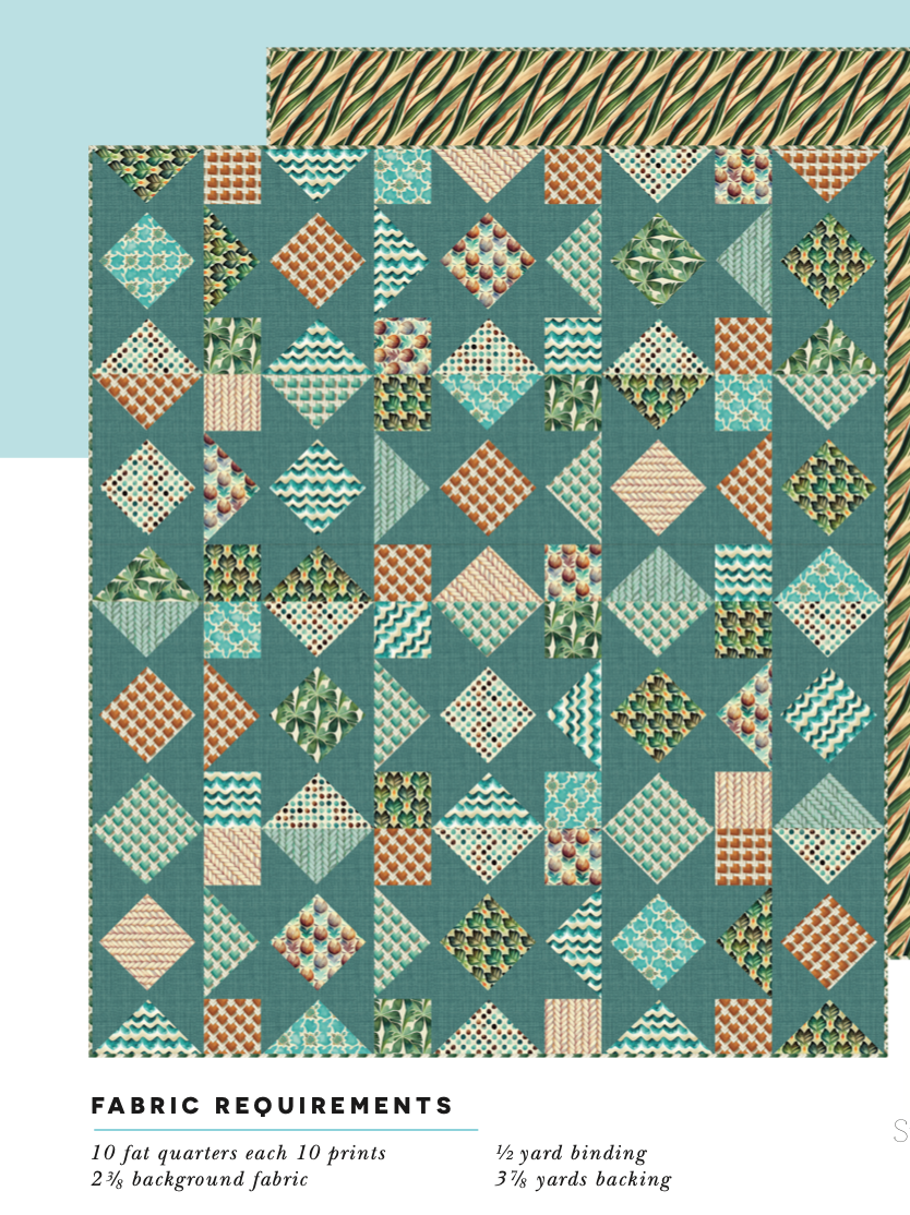 Bali Dreams by Penn Gray Design : Starling Quilt Kit