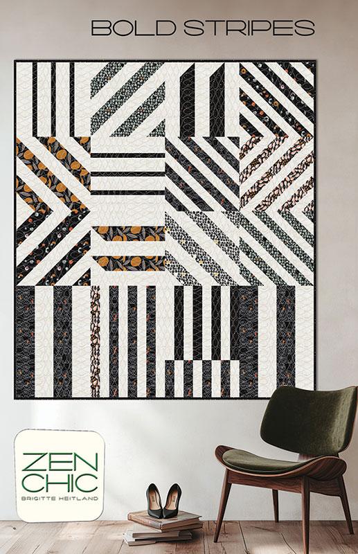 Balisong by Zen Chic : Bold Stripes Quilt Pattern