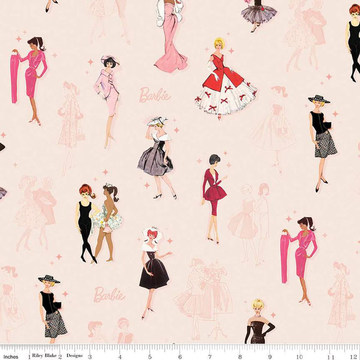 Barbie™ Vintage : 15 Piece Fat Quarter Bundle