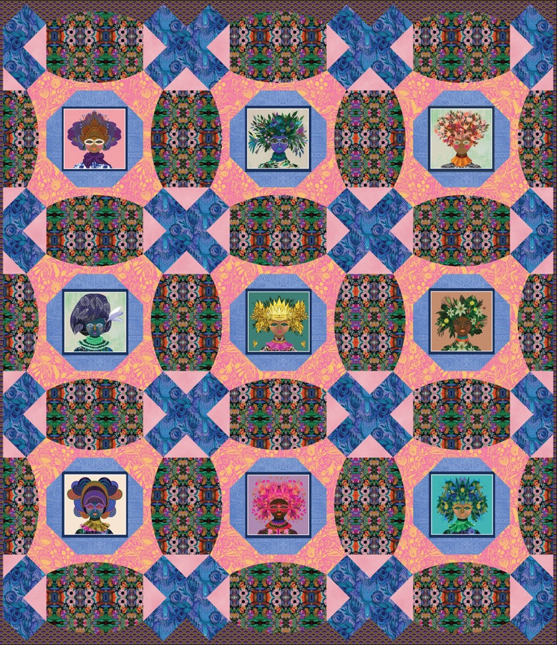 Gentle Warriors by Danielle Duer : Barcelona Quilt Kit