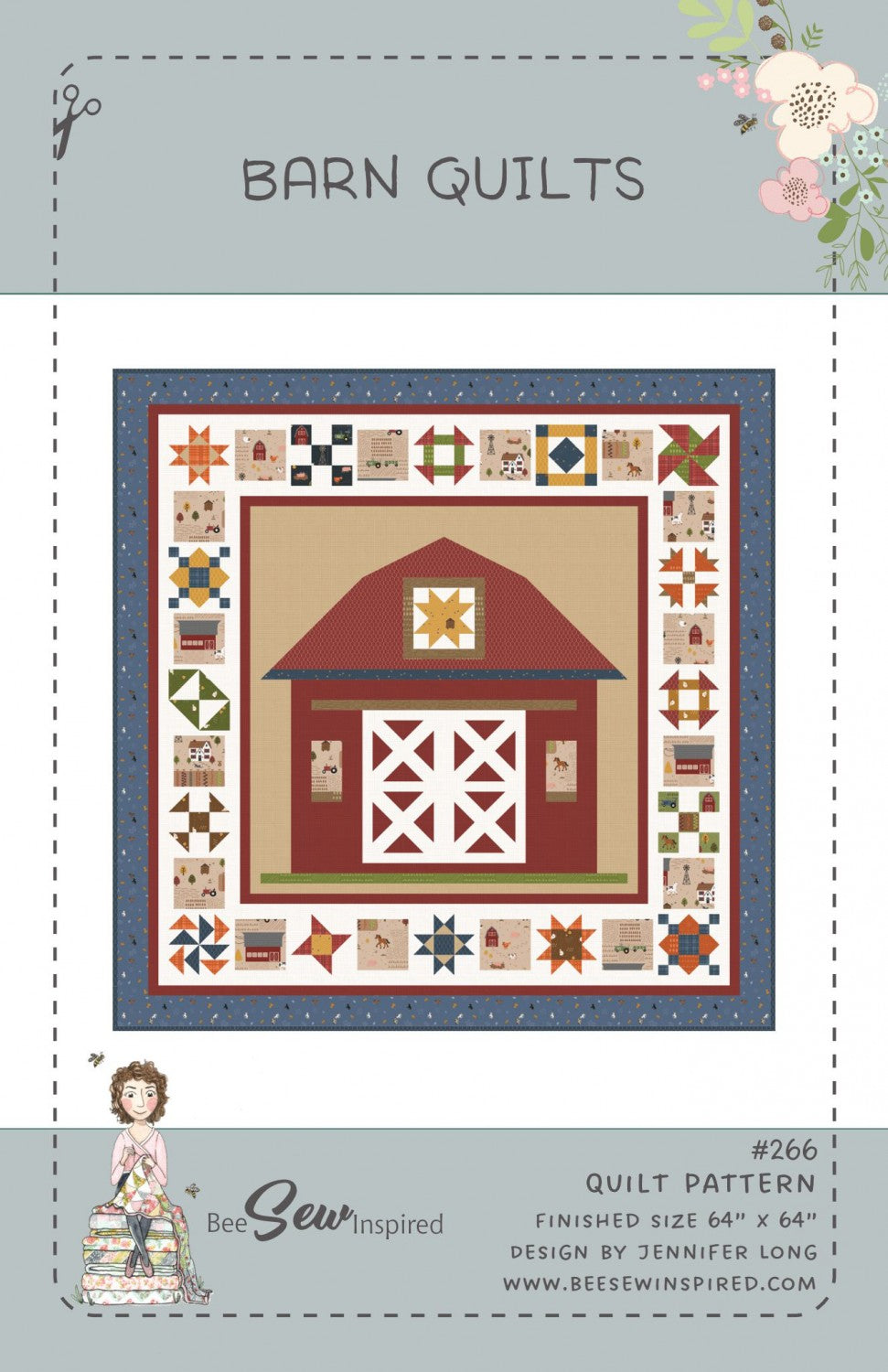 Barn Quilts Quilt Pattern by Bee Sew Inspired