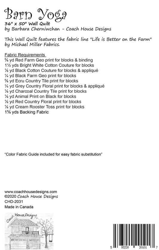 Barn Yoga # CHD-2031 - Special Order