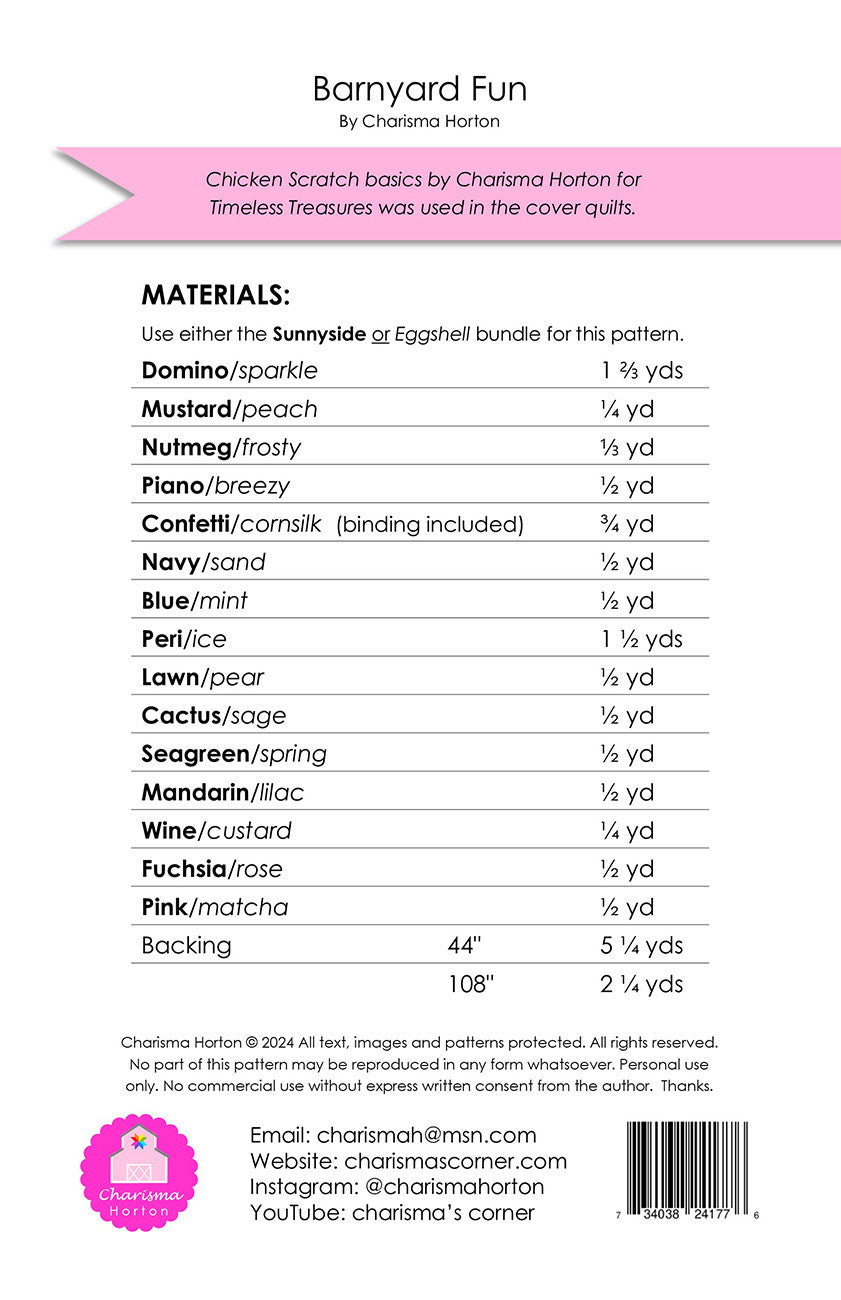 Barnyard Fun # CH-492 - Special Order