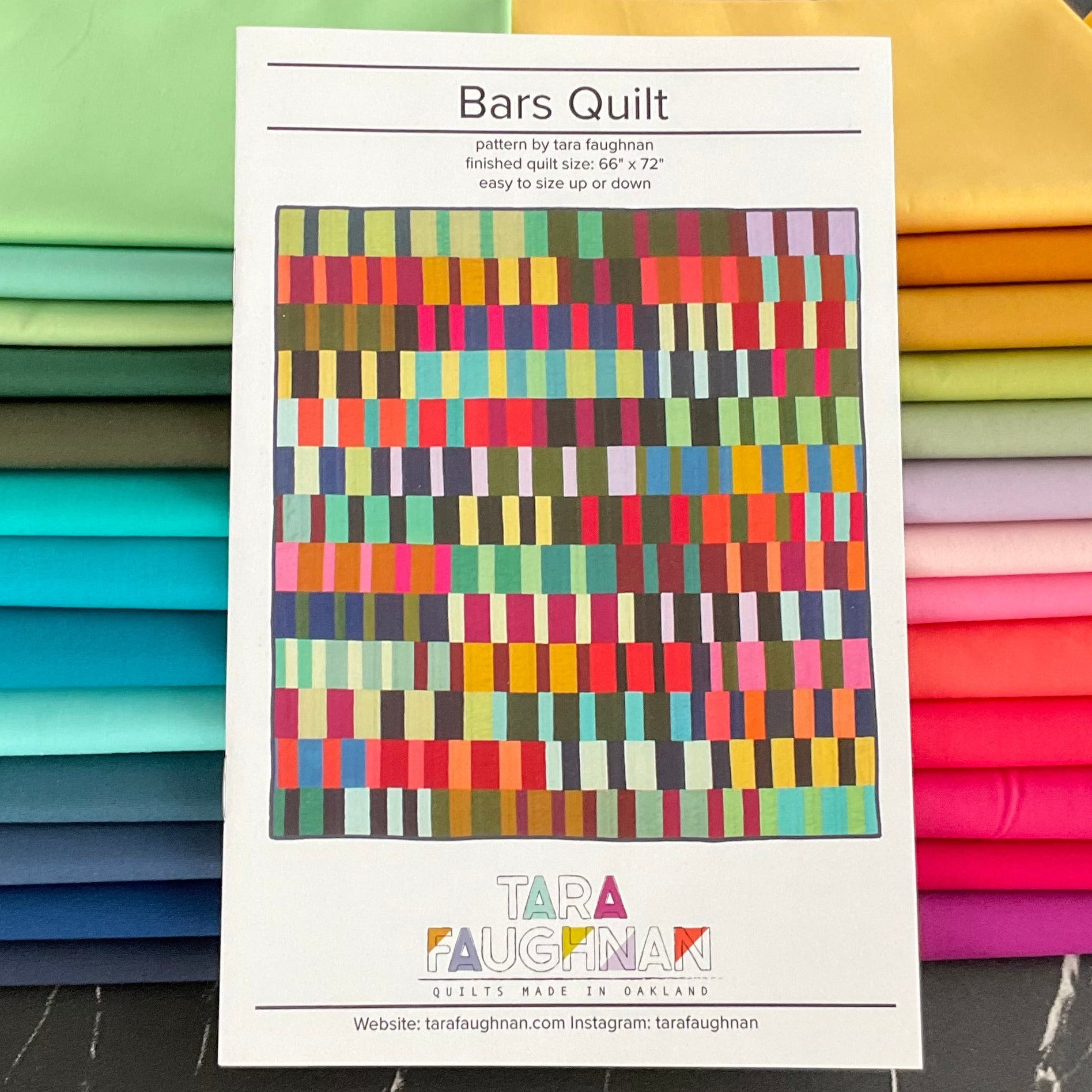 Bars Quilt by Tara Faughnan featuring Pure Solids - Quilt Kit