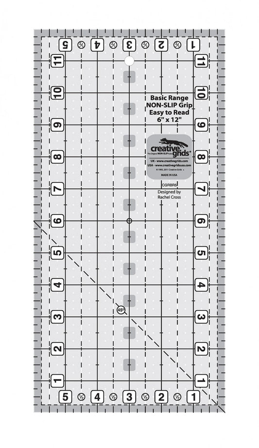 Basic Range 6in x 12in Rectangle Quilt Ruler CGRBR5
