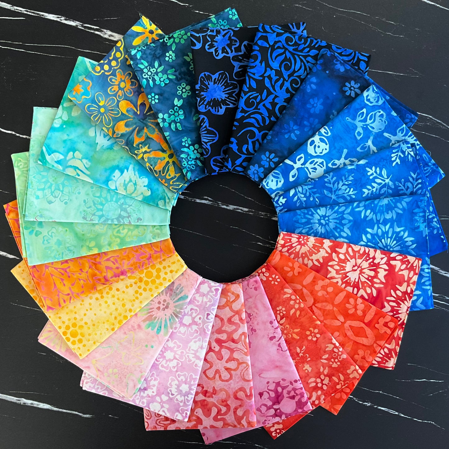 Batik Print Assortment by Anthology Fabrics - Fat Quarter Bundle 1