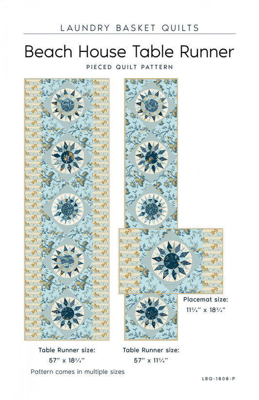 Beach House Table Runner # LBQ-1808-P - Special Order