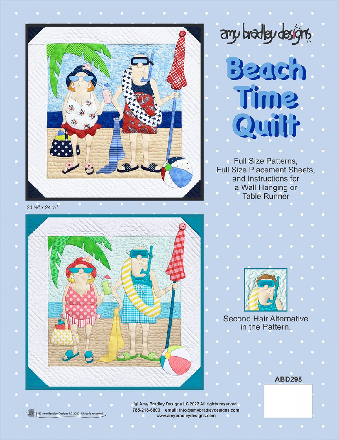 Beach Time Appliqué Quilt Pattern by Amy Bradley