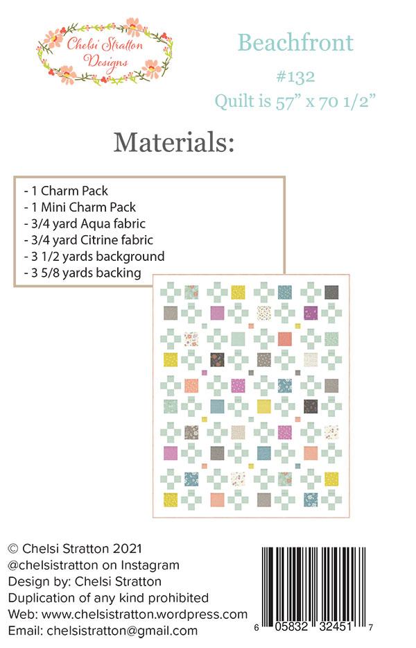 Beachfront Quilt Pattern by Chelsi Stratton Designs