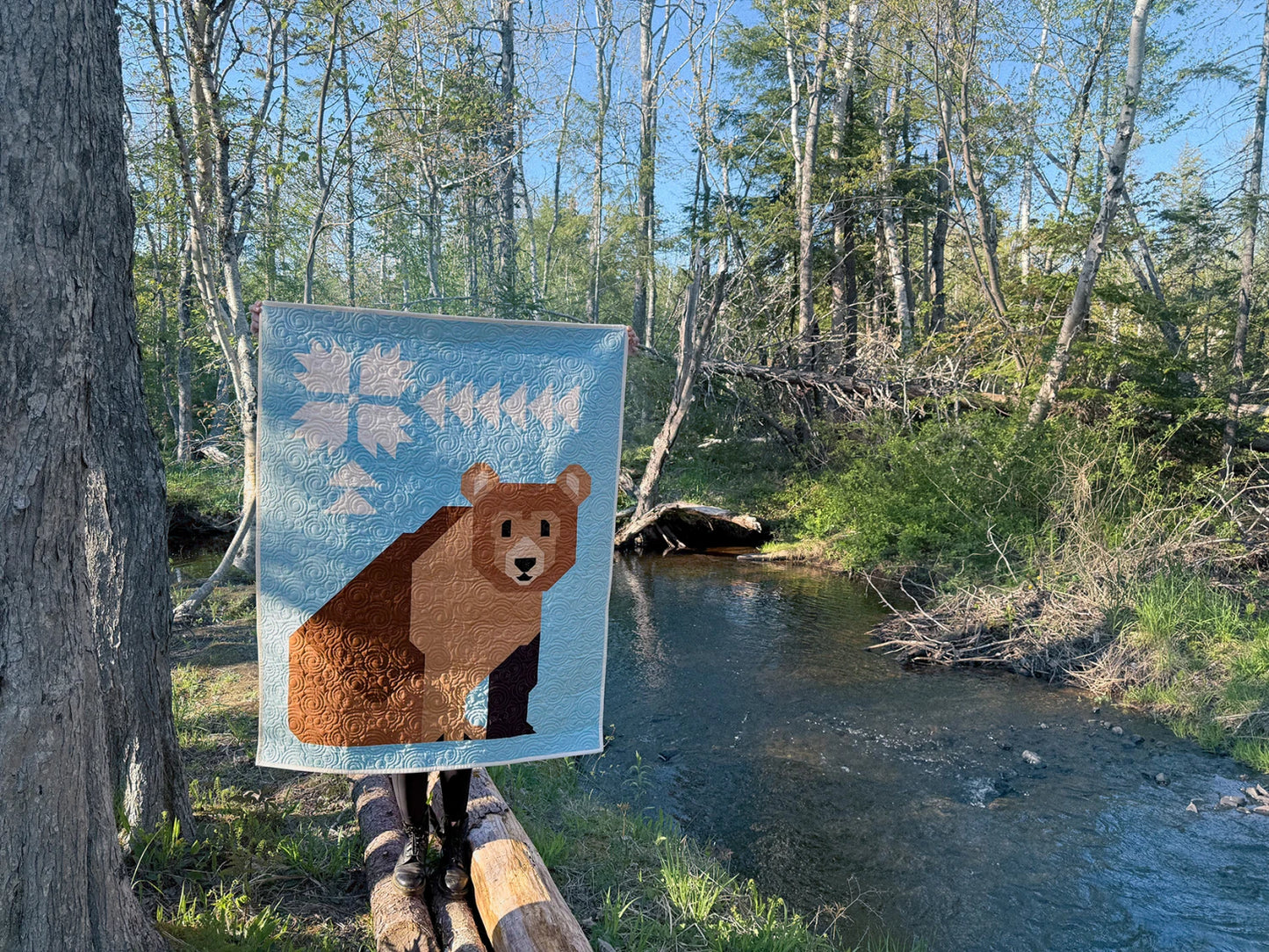 Bear-Wildered Quilt Pattern by Art East Quilting Co - Special Order