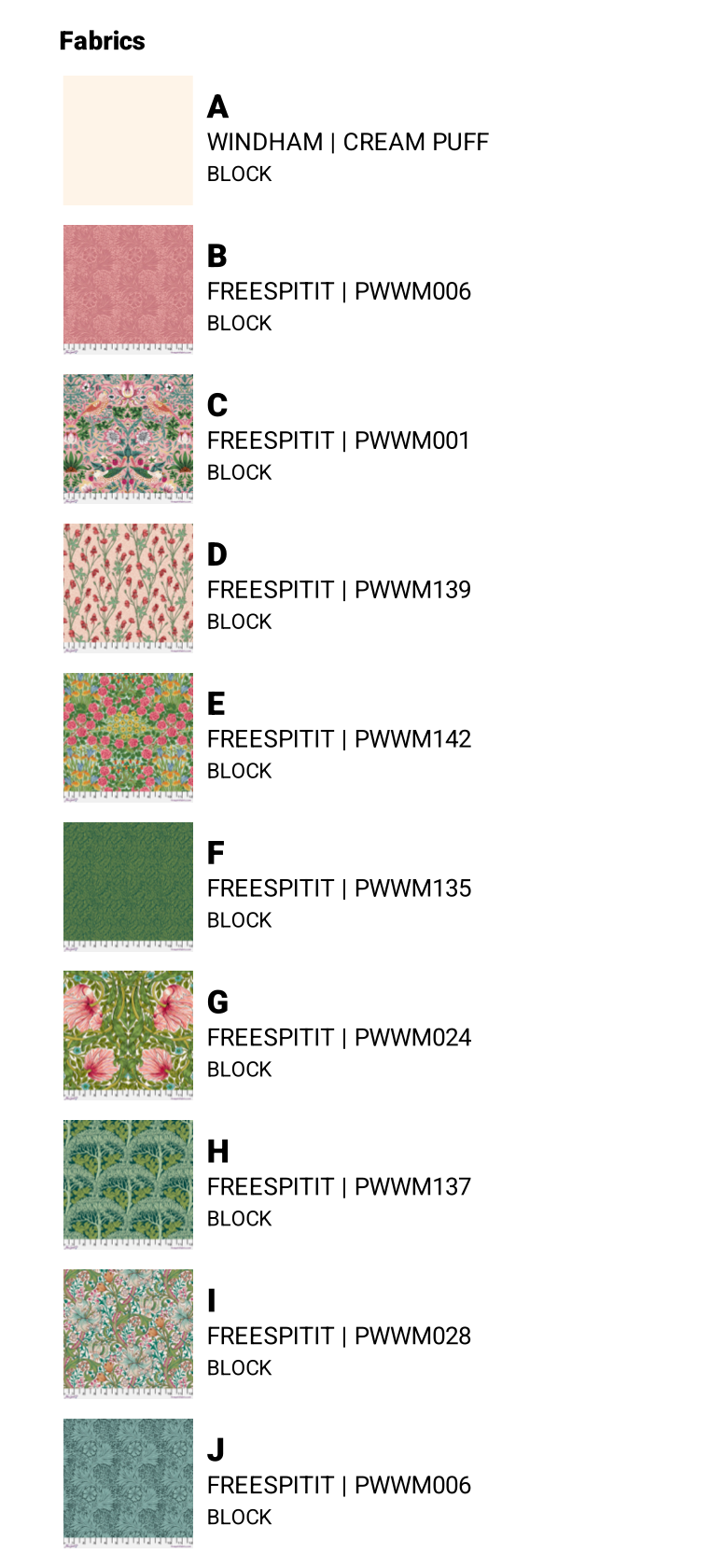 Bedford Park by Morris & Co. : Deltille Quilt Kit