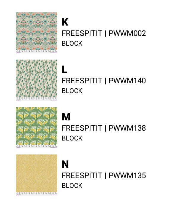 Bedford Park by Morris & Co. : Deltille Quilt Kit